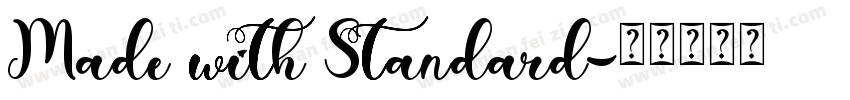 Made with Standard字体转换